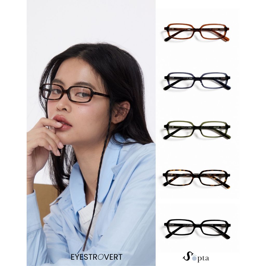 แว่นตา กรอบแว่น EYESTROVERT รุ่น BLEU แว่นพลาสติก Acetate