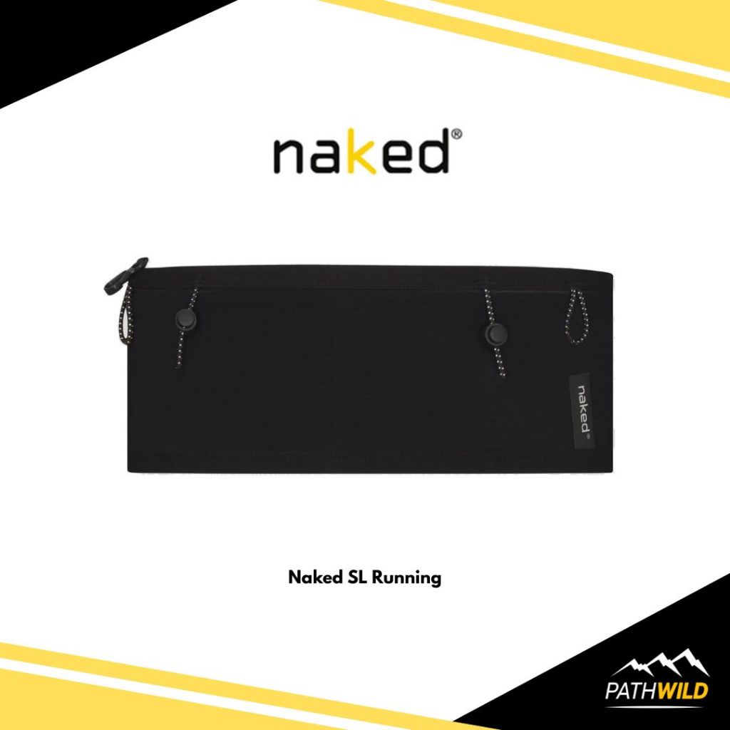 Naked SL Running Band สายคาดเอวสำหรับวิ่ง น้ำหนักเบา ไม่เด้ง พร้อมช่องกระเป๋าตาข่าย 3 ช่องที่อ่อนนุ่