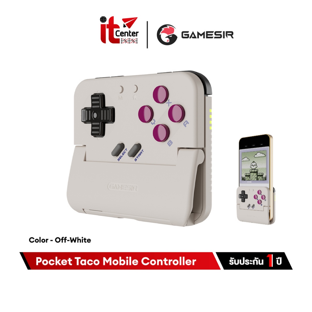 GameSir Pocket Taco Vertical Mobile Controller จอยเกมส์มือถือไร้สาย ออกแบบย้อนยุค พกพาสะดวก