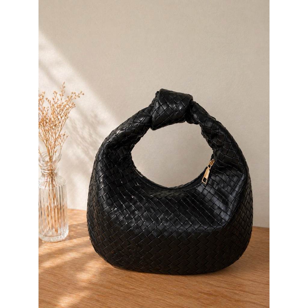✨ Quiet Luxury Bag ✨ กระเป๋าถือแบบสานหนัง ขนาดเล็กกระทัดรัด ⭐️พร้อมส่ง⭐️
