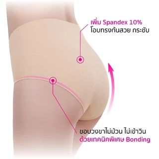 CHERILON Silky Active Fit กางเกงใน ไร้ขอบ เต็มตัว ครึ่งตัว เนียนแนบผิว ไม่ม้วน ไม่อับ ไม่เข้าวิน CII-BUNA04 CII-BUNA05
