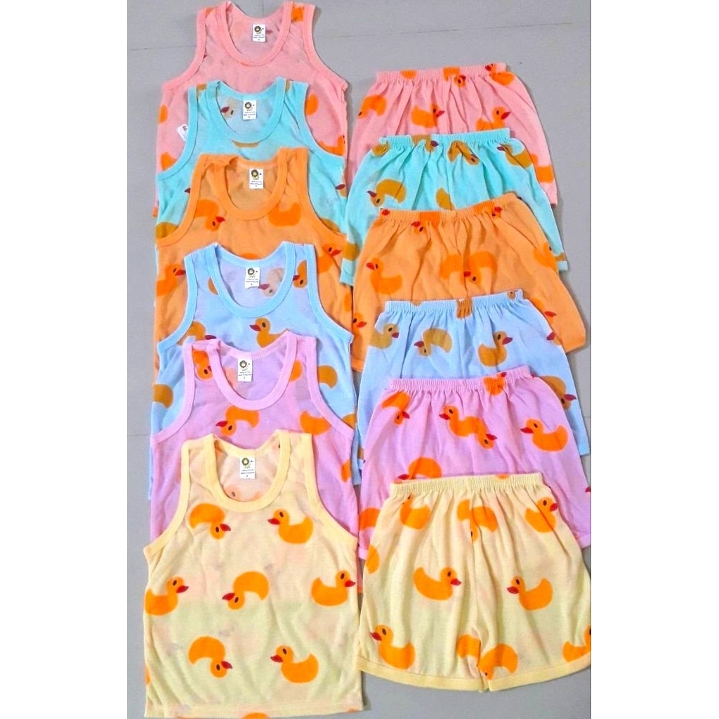 (แพ็ค 3ชุด 5ชุด) ชุดกล้ามลายเป็ด ไซส์ SS,S,M,L เด็กแรกเกิด-4 ขวบ ผ้า Cotton นิ่มใส่สบาย