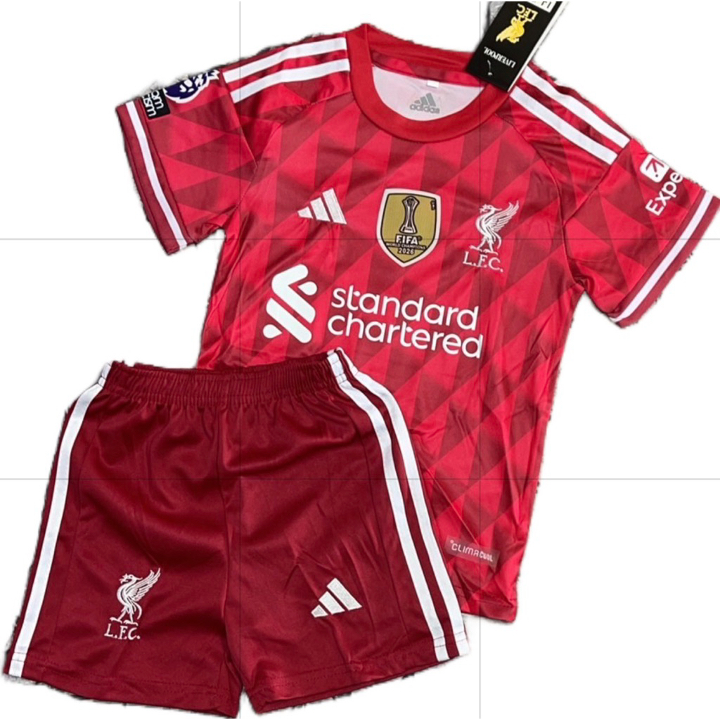 ชุดบอลชุดกีฬาเด็กเสื้อพร้อมกางเกงผ้านิ่มเย็นใส่สบายขนาดไซร้เด็ก1ขวบถึง13ขวบใส่ได้