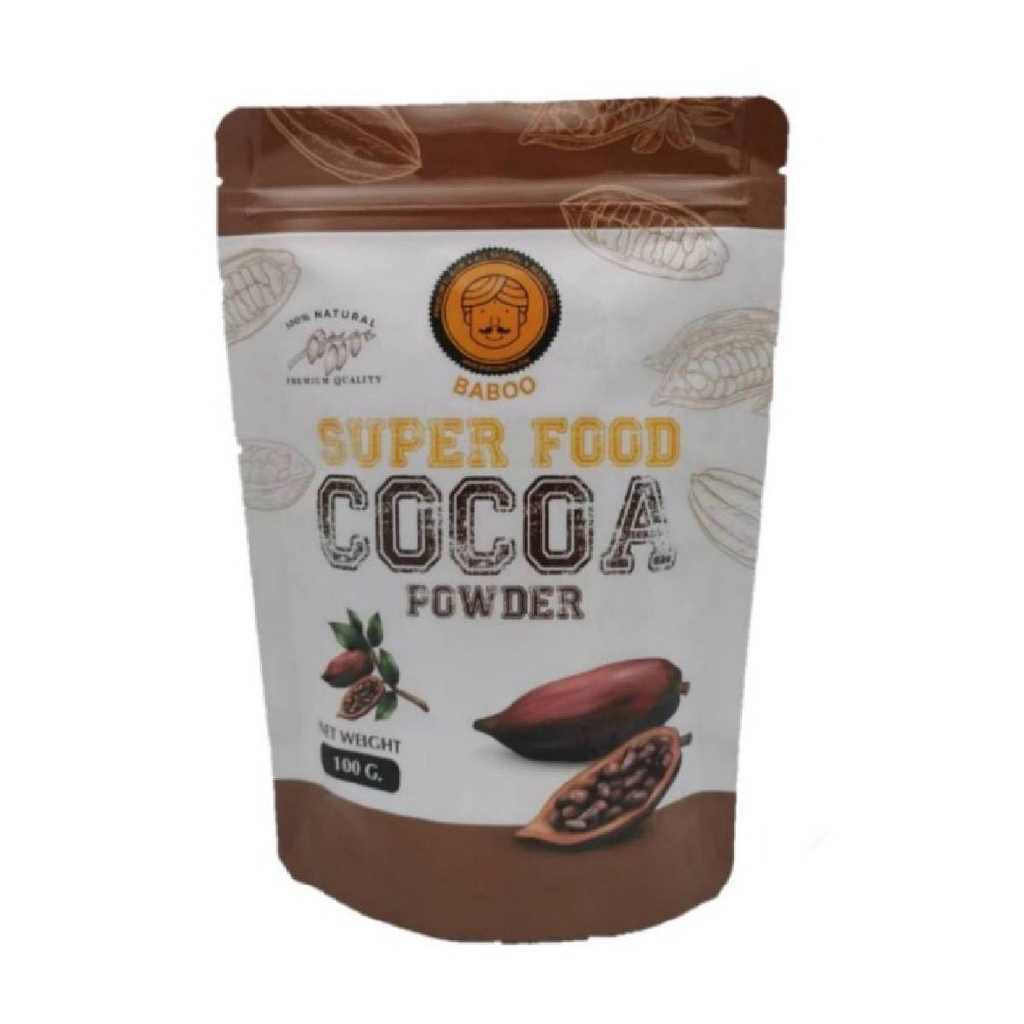 [100g] Baboo Superfood Cacao Powder/Cacao Nibs/Green Tea Matcha Powder/Acai Berry/Wheat Grass/Barley