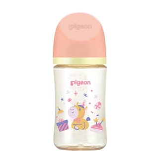 Pigeon พีเจ้น ขวดนมคอกว้างสีชา PPSU ลาย Horse ขนาด 5ออนซ์ และ 8ออนซ์ แพ็ค 3