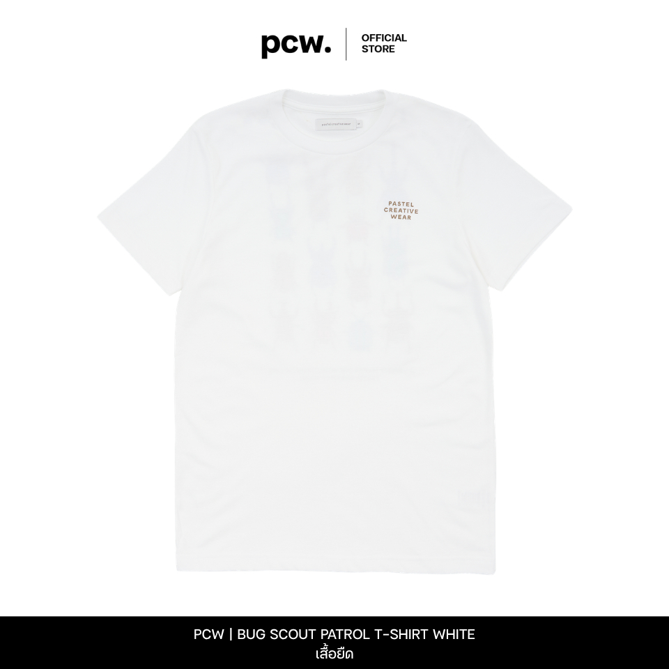 PCW | PASTEL CREATIVE WEAR | BUG SCOUT PATROL T-SHIRT WHITE | เสื้อยืด