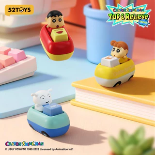 52TOYS Keycap Crayon Shin-chan Tap & Relieve Series Blind Box Figure Toy คีย์แคปชินจัง (พร้อมส่งในไทย 🇹🇭）