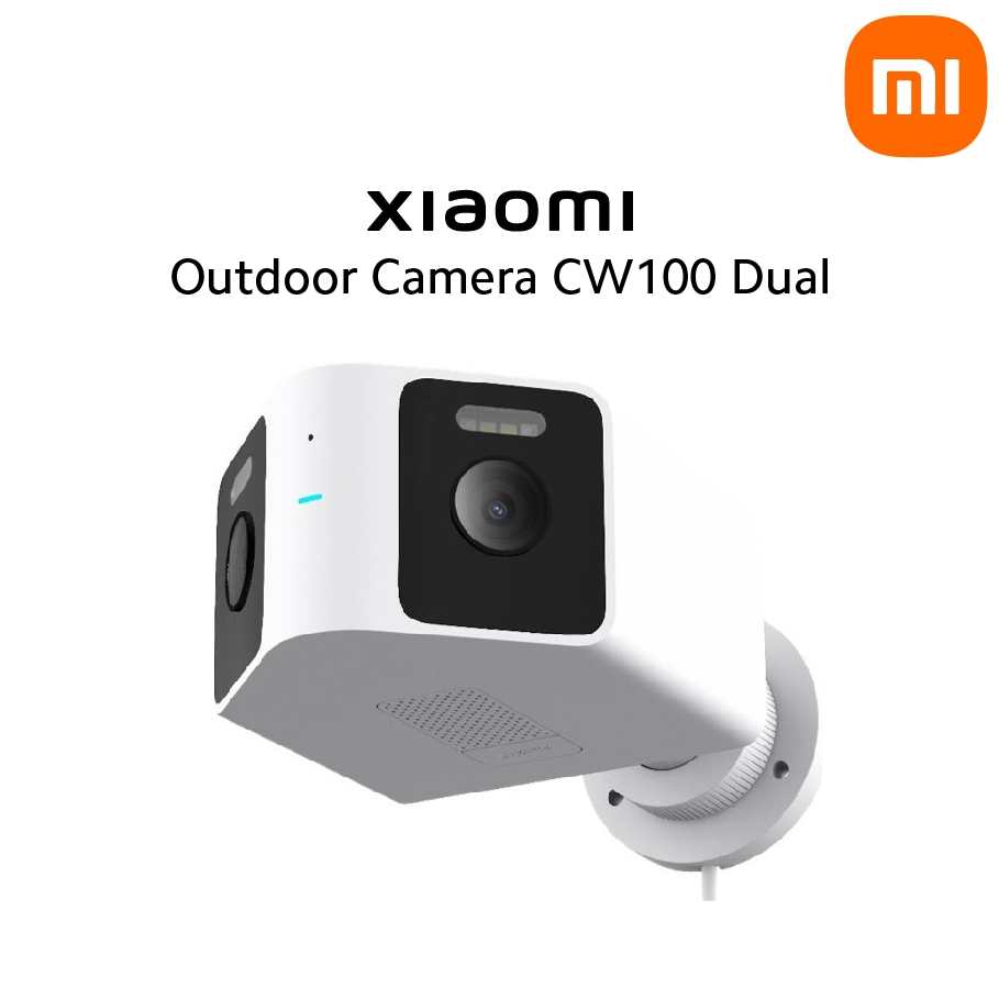 XIAOMI CW100 Dual Lens Outdoor Security Camera 2K 3MP WiFi Camera CCTV 180° Wide Angle