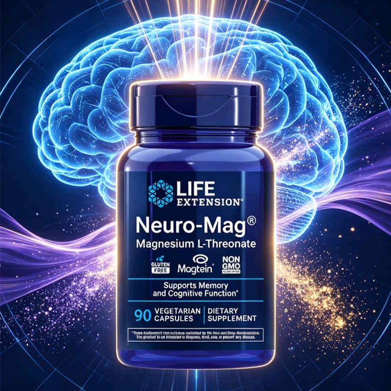 Life Extension Neuro-Mag Magnesium L-Threonate แมกนีเซียมแอลทรีโอเนต บำรุงสมอง ความจำ เสริมสมาธิ 90แคปซูล