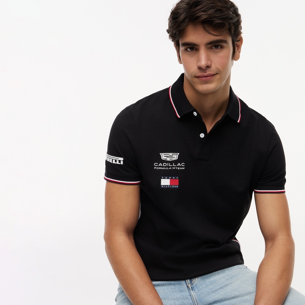 (สินค้าพร้อมส่งในไทย) (แท้100%การันตี) TOMMY HILFIGER X CADILLAC F1® TEAM REPLICA POLO