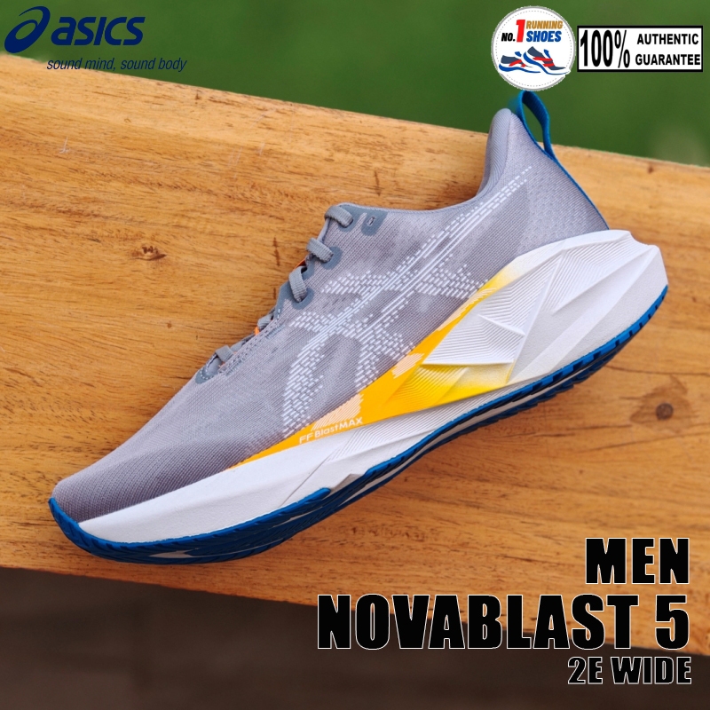 [✨WIDE] Asics รุ่น Novablast 5 1011B975-020 สี Gravel/ white ของเเท้ 100%