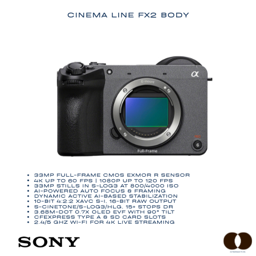 SONY Cinema Line FX2 Body / Cinema Line FX2 with Handheld(XLR)