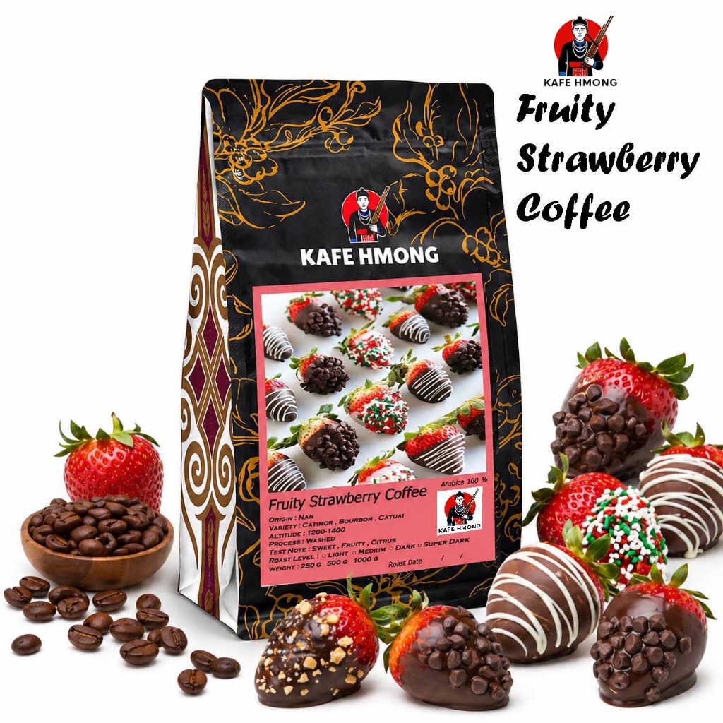 Fruity Strawberry Coffee  เมล็ดกาแฟได้รสเปรี้ยว ผลไม้ หวานนิดๆ หอมสดชื่้น ราคา ถูกที่สุด ดีลบีเคเค รูปภาพหลัก