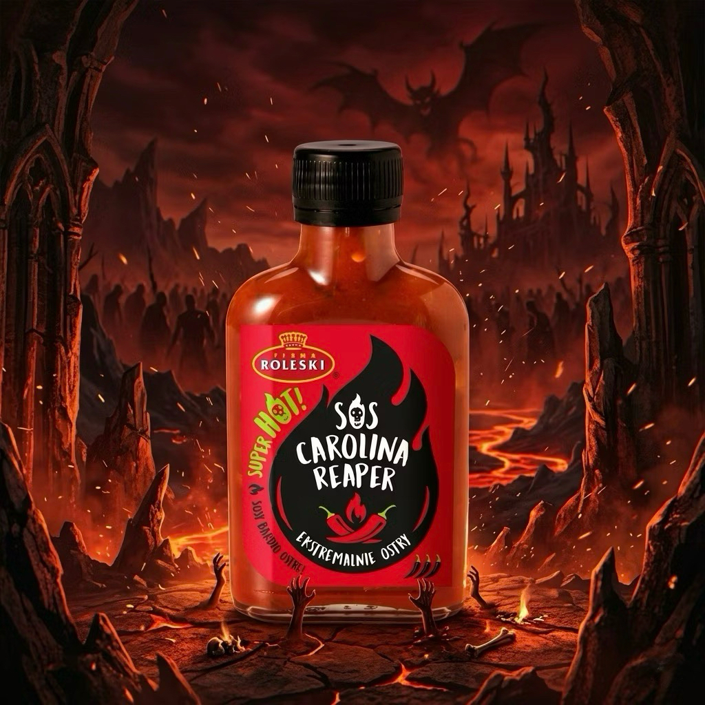 East Roleski sos Carolina reaper sauce 110 g. ซอสพริกคาโรลิน่า เผ็ดมาก