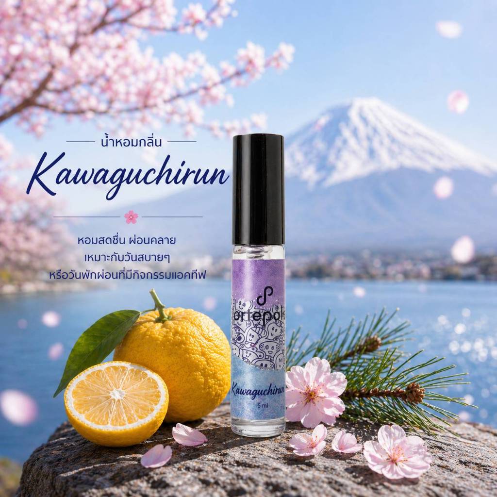 น้ำหอม อาเตโพเล่ - artepolé - Kawaguchirun Extrait Perfume กลิ่นสดชื่น ผ่อนคลาย สบาย ขนาด 5ml.