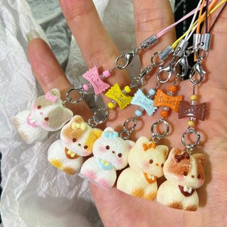 โซ่โทรศัพท์มือถือ ลายการ์ตูนแมว สีใหม่ น่ารักและสไตล์สาวน้อย จี้หวาน เหมาะสำหรับนักเรียน จี้โทรศัพท์มือถือ GS212
