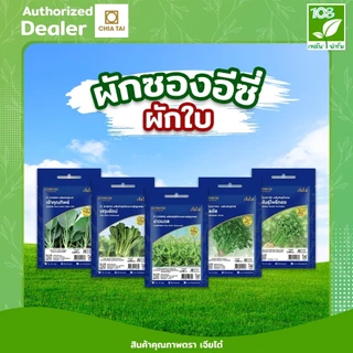 ผักซองอีซี่ ขายส่ง ยกแพ็ค รวมเมล็ดพันธุ์ ผัก ตราเจียไต๋ ราคาถูกสุด (1แพ็ค=10 ซอง)