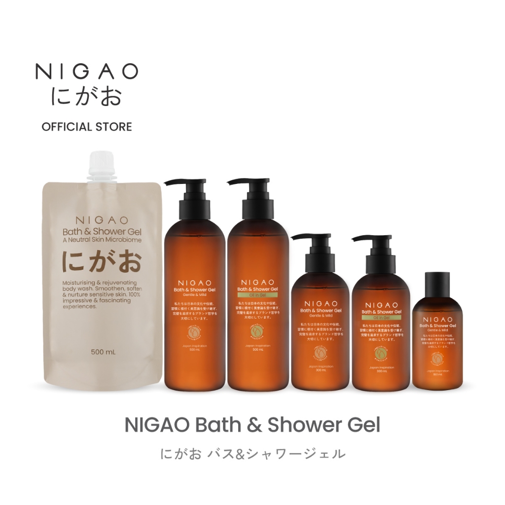 [เจลอาบน้ำ] NIGAO Bath & Shower Gel นิกาโอะ บาธ แอนด์ ชาวเวอร์ เจล
