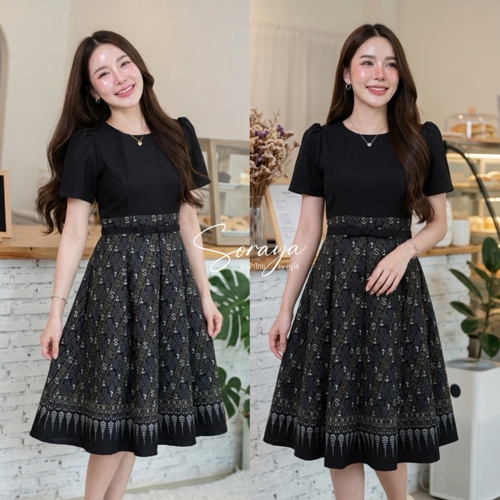 [SRY04]ย้วยลายขอผ้าพิมพ์ลายอัดกาวS-7XL