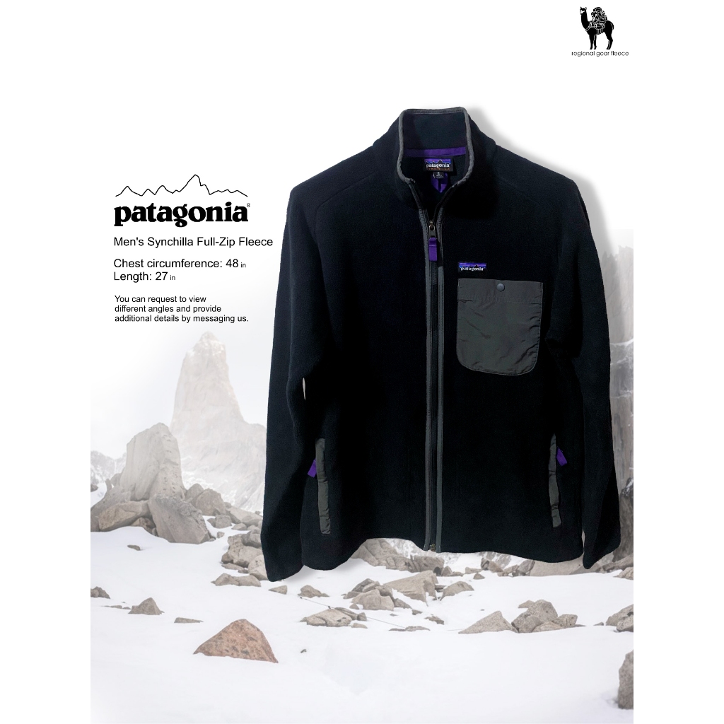 เสื้อกันหนาว Patagonia แท้ Men's Synchilla Full-Zip Fleece