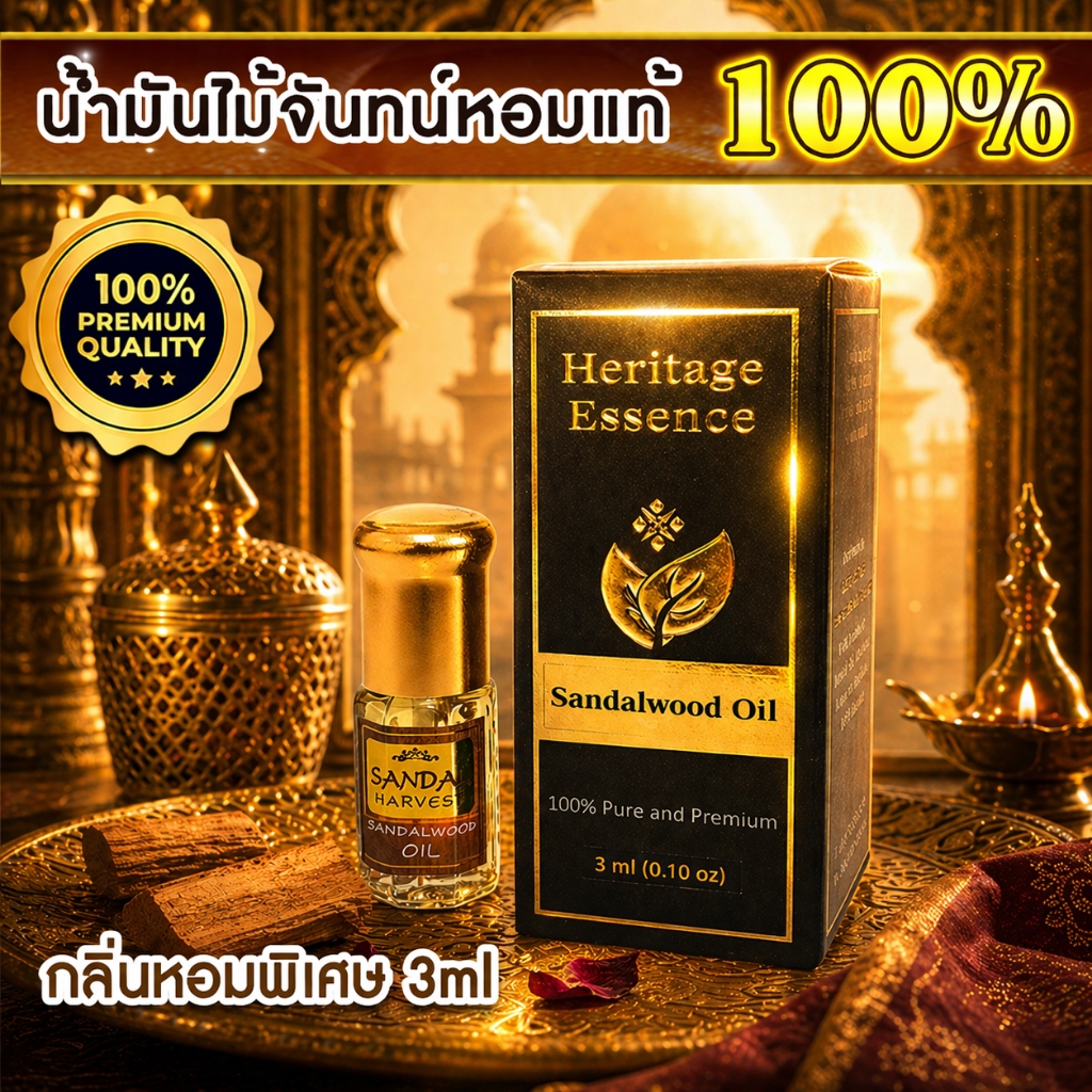 Sandalwood Oil น้ำมันหอมแก่นจันทร์  100% ไม้จันทร์หอม น้ำหอมไม้จันทน์ กลิ่นหอมอโรม่า Aroma Oil (Essence Series) ราคา ถูกที่สุด ดีลบีเคเค แกลเลอรีภาพที่ 9