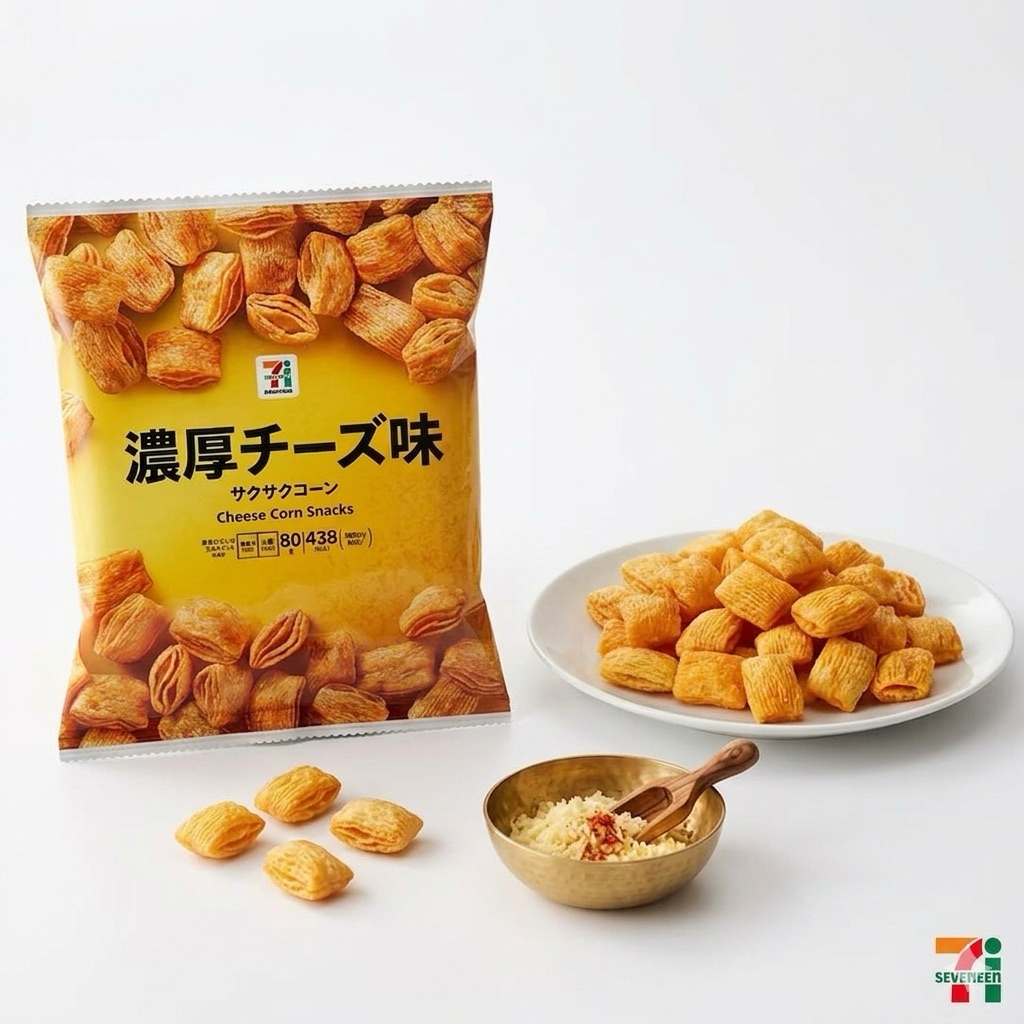 Cheese Corn Snacks 7-11🇯🇵