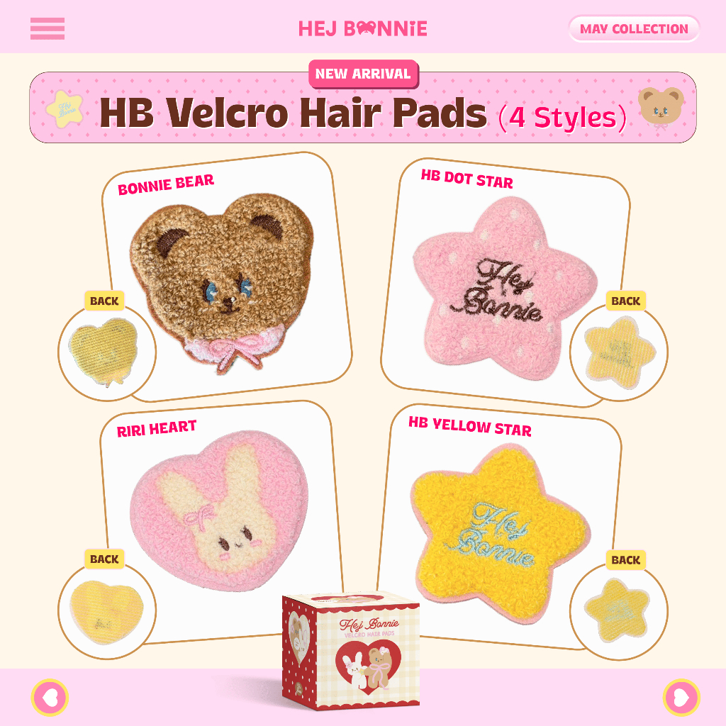HB Velcro Hair Pads l Hej Bonnie Official