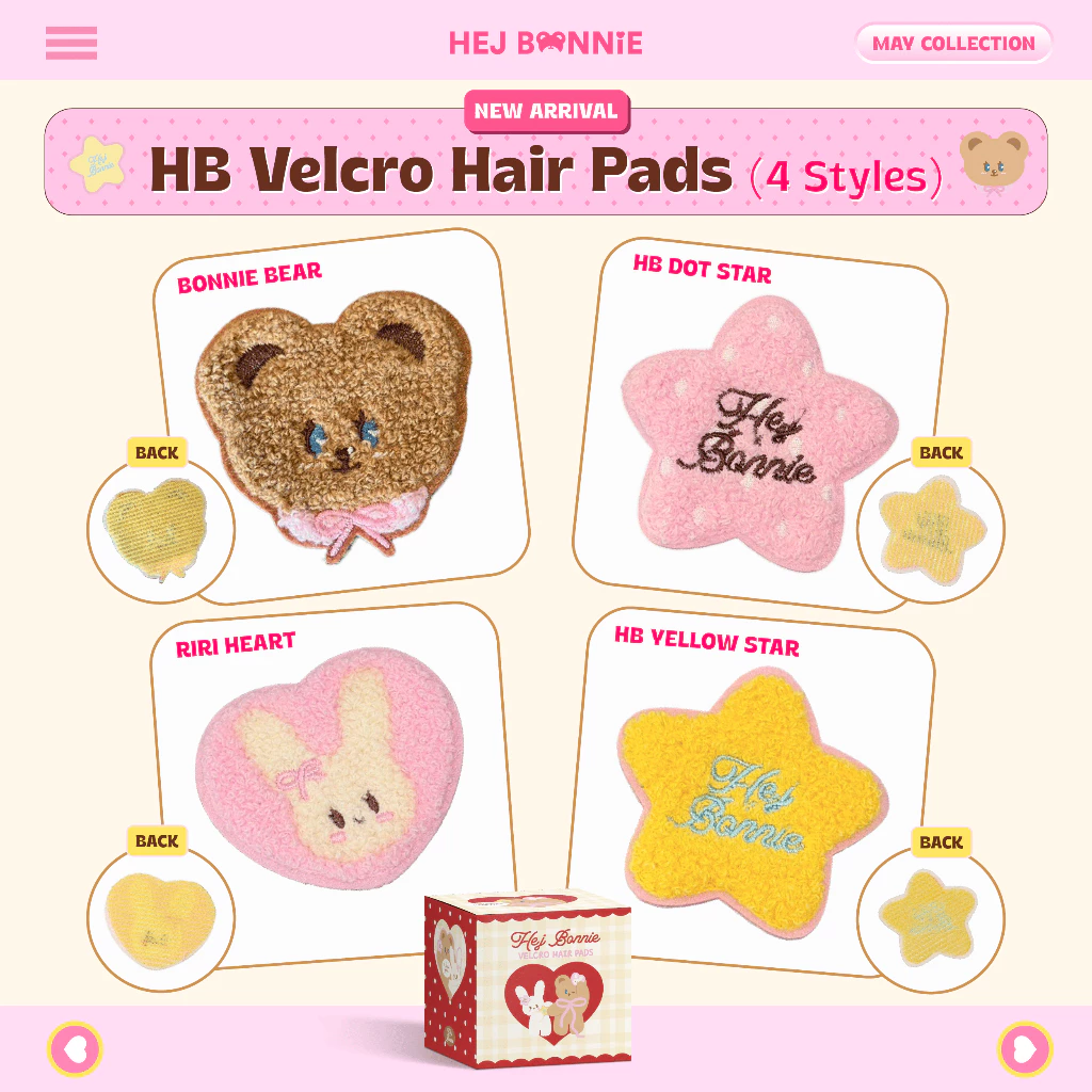 HB Velcro Hair Pads l Hej Bonnie Official