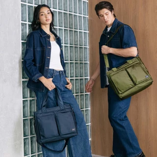 Wander Laptop Tote รองรับ Laptop 15 นิ้ว กระเป๋าใส่โน็ตบุ้ค กระเป๋าผ้า Re-Nylon จุเยอะ 18 ช่อง
