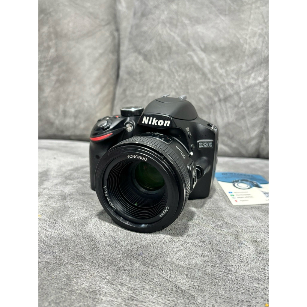 กล้องมือสอง Nikon D3200 พร้อมเลนส์ 50mm YONGNUO