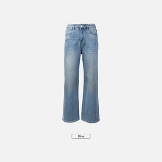 Paloy - PL6313 Camellia Jeans กางเกงยีนส์ขายาว ทรงกระบอก พิมพ์ลายดอกคาร์มิเลีย ผ้ายืดใส่สบาย (Camellia Days)