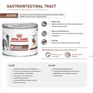 Royal Canin Recovery 195 กรัม 1 กระป๋อง อาหารสุนัขและแมว ระยะพักฟื้นหรือป่วย