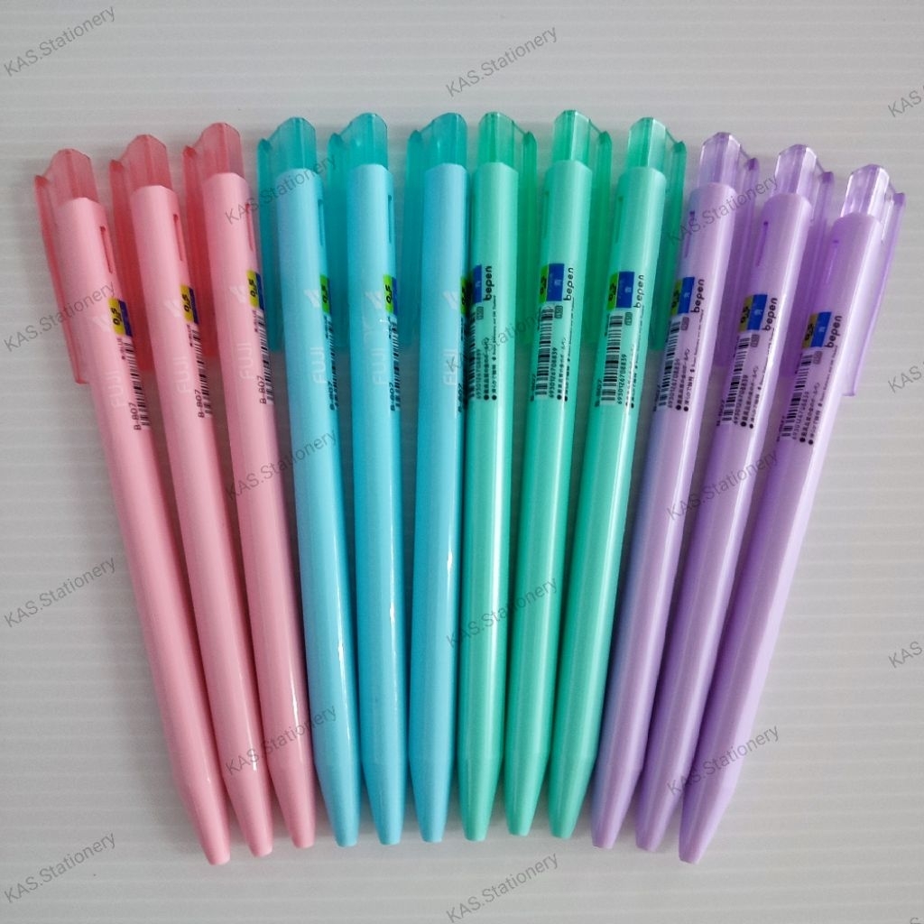 ปากกาลูกลื่น Bepen B-807VP Speed Fuji 0.5mm. หมึกน้ำเงิน (12 ด้าม)