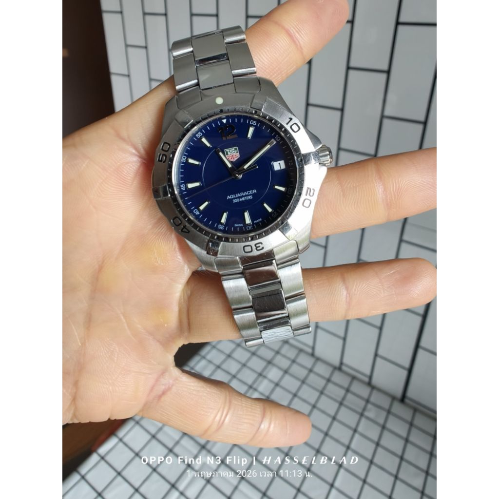 tag Aquaracer หน้าปัดสีน้ำเงิน2ชั้นKingSize42mm