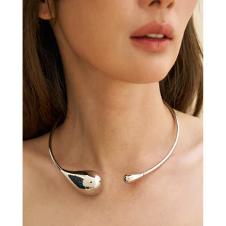 (Preorder)Adornment Club - Dot necklace silver สร้อย สีเงิน l nickel free, waterproof, long-lasting แพ้ง่ายใส่ได้ กันน้ำ