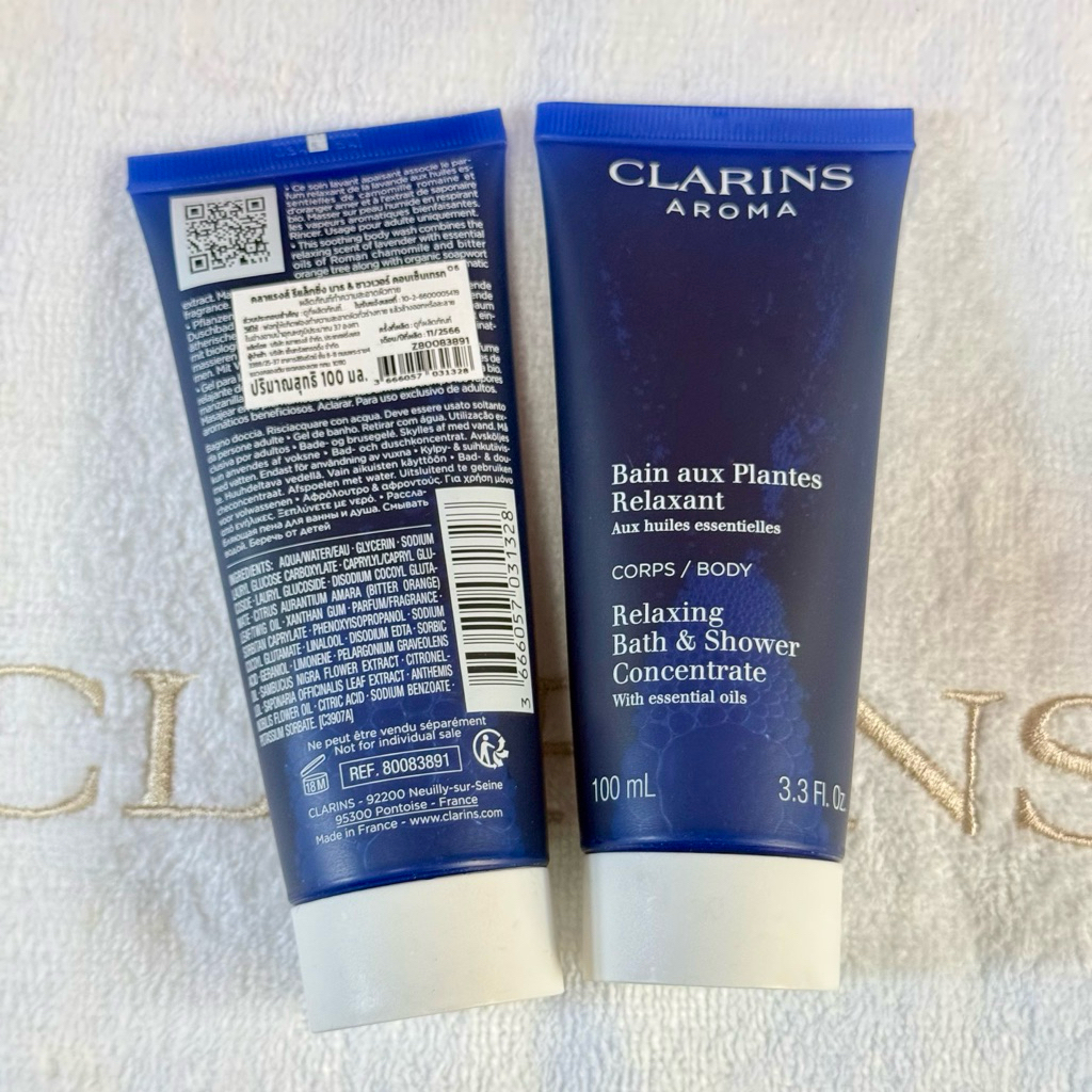 *Clarins* Relax Bath&Shower concentrate 100ml ของแท้💯 มี วคบ ป้ายไทย