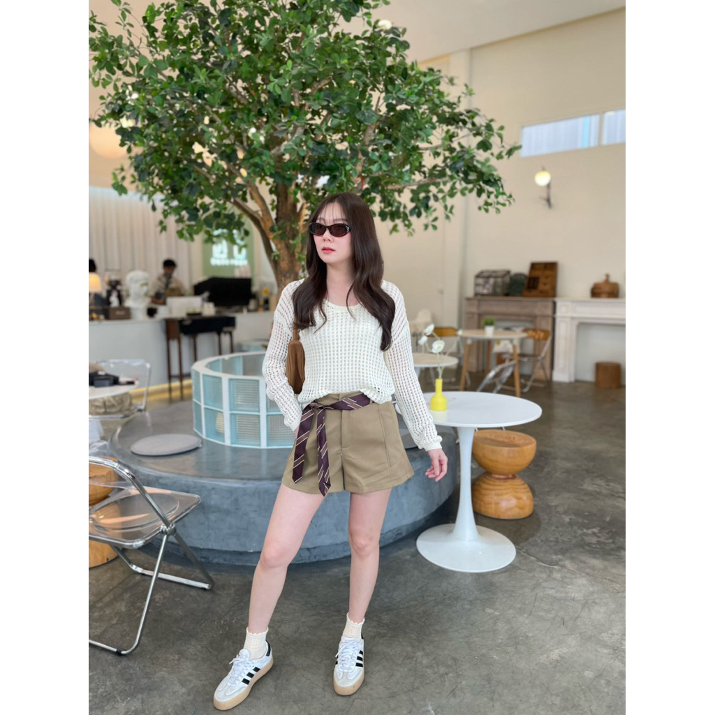 Snazzy shop - Gigi shorts x 2 pcs set knit top