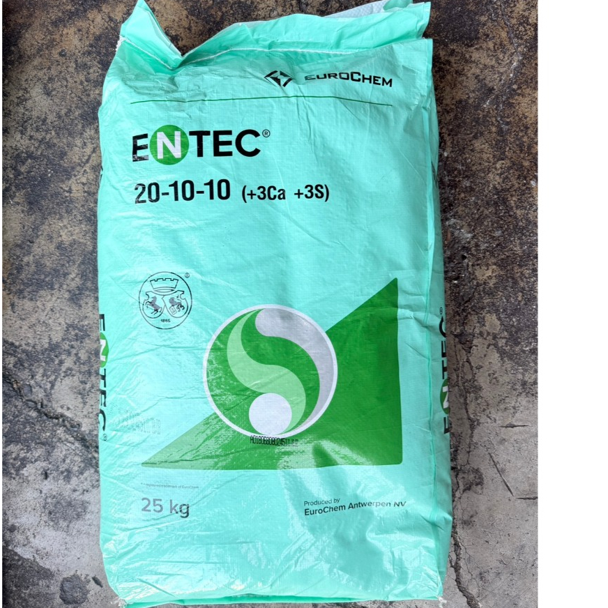 20-10-10 ENTEC ((ขนาด25กิโลกรัม)) สูตรเร่งใบเร่งการเจริญเติบโต ปุ๋ยคอมเพล็กซ์