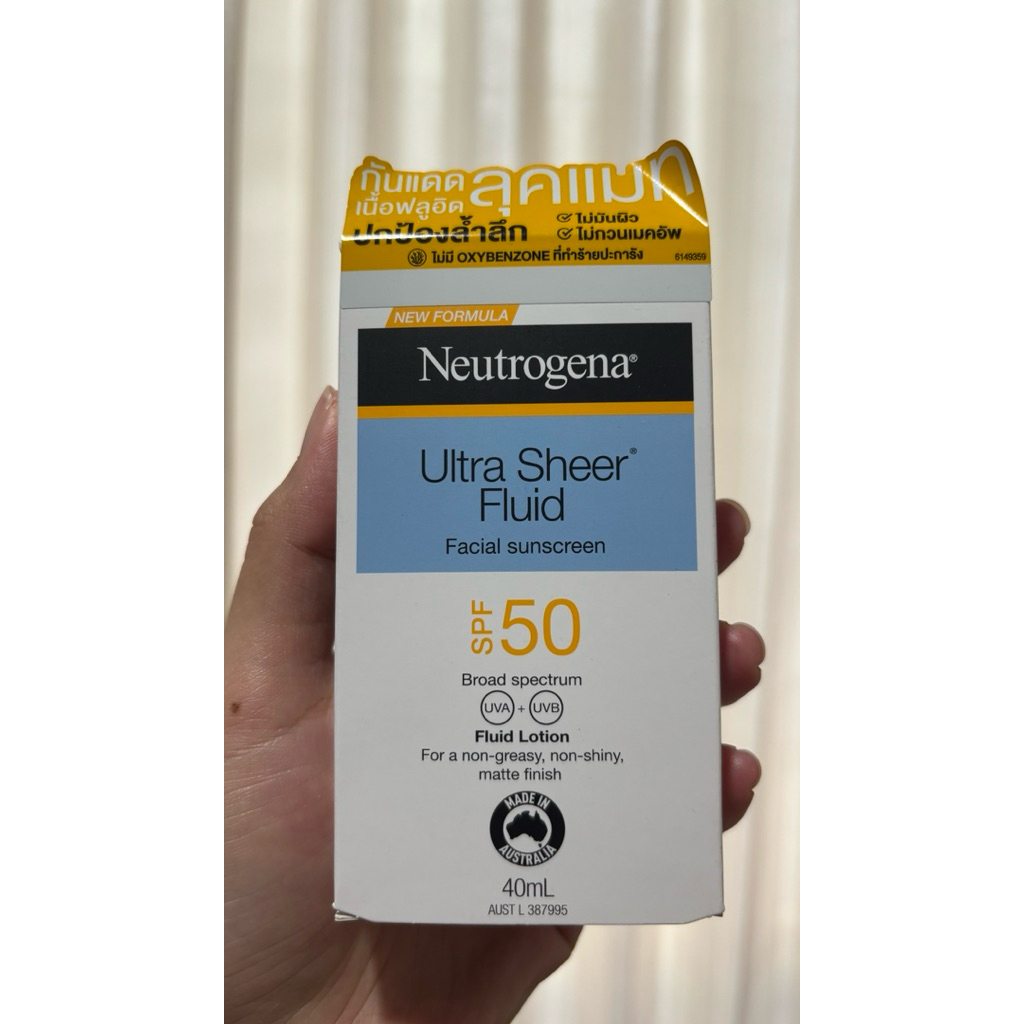Neutrogena Ultra sheer fluid sunscreen(ส่งต่อ)