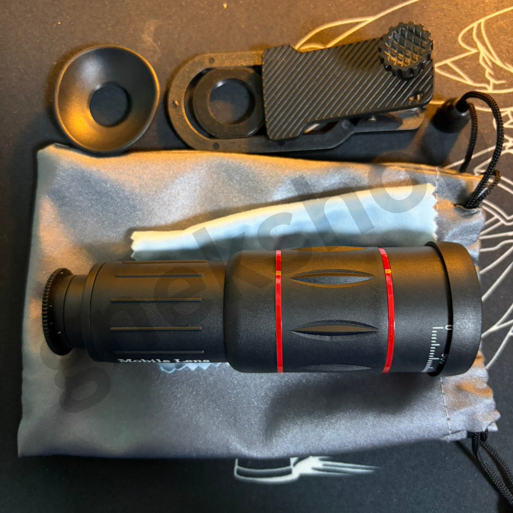เลนส์ซูมมือถือ 36x25 Telephoto Lens พร้อมคลิปหนีบ ซูมไกล ปรับโฟกัสได้ สำหรับ iPhone / Android มือสอง