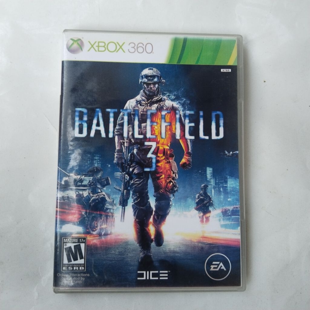 แผ่นเกม xbox 360 battlefield 3 มือสอง สภาพดี