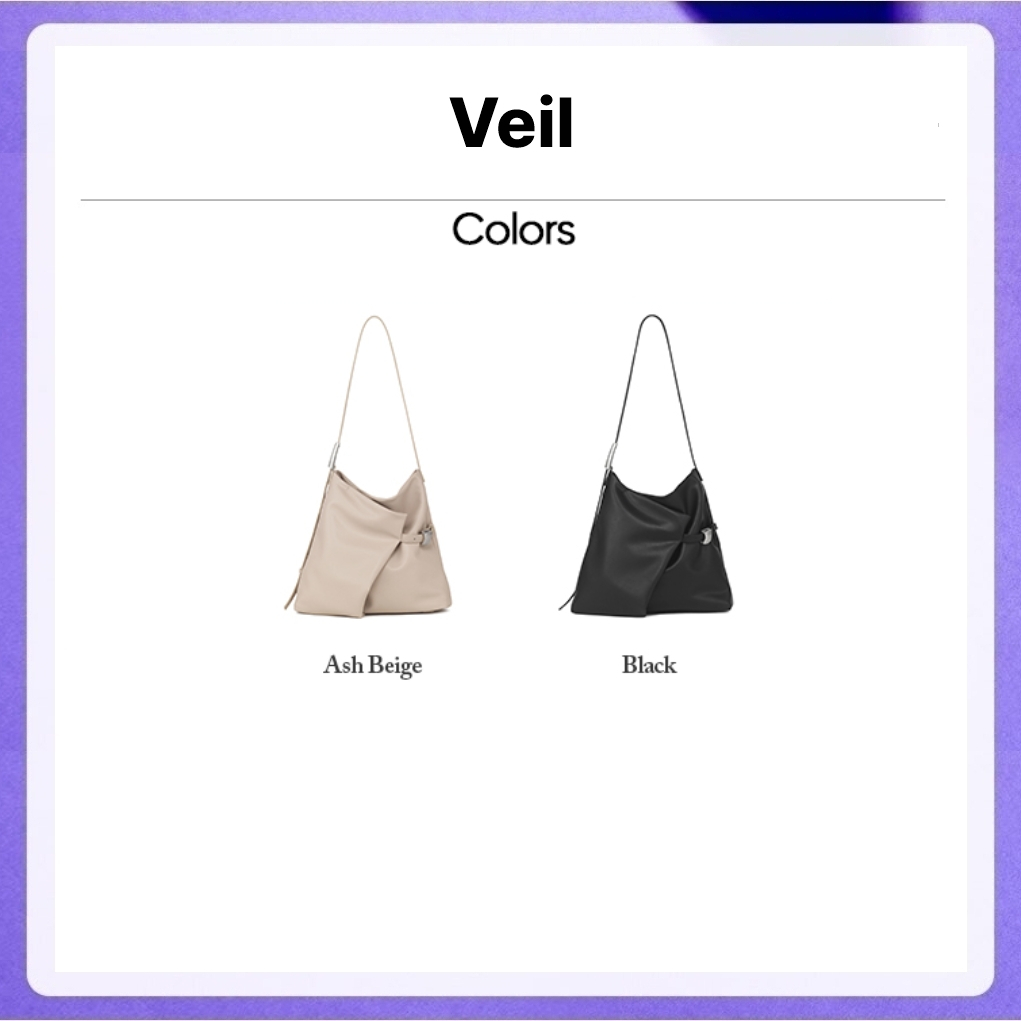 Carlyn Veil H76136010 2 Colors (Black, Ash Beige)