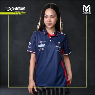 MAWIN เสื้อโปโลพิมพ์ลาย RACING TEAM ใส่ได้ทั้งผู้หญิงและผู้ชาย