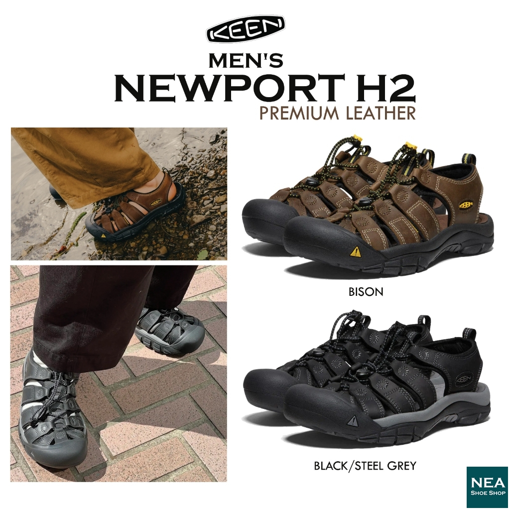 [น้องนิว หนังแท้] KEEN NEWPORT H2 LEATHER [M] NEA รองเท้าคีน หนังแท้ ชาย รุ่นฮิต