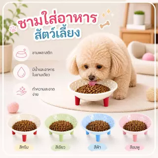 Boqi Factory ชามอาหารสัตว์เลี้ยง ชามลดการกินไว ชามอาหารฝึกให้ทานช้าลง สุนัขและแมว Snackbow