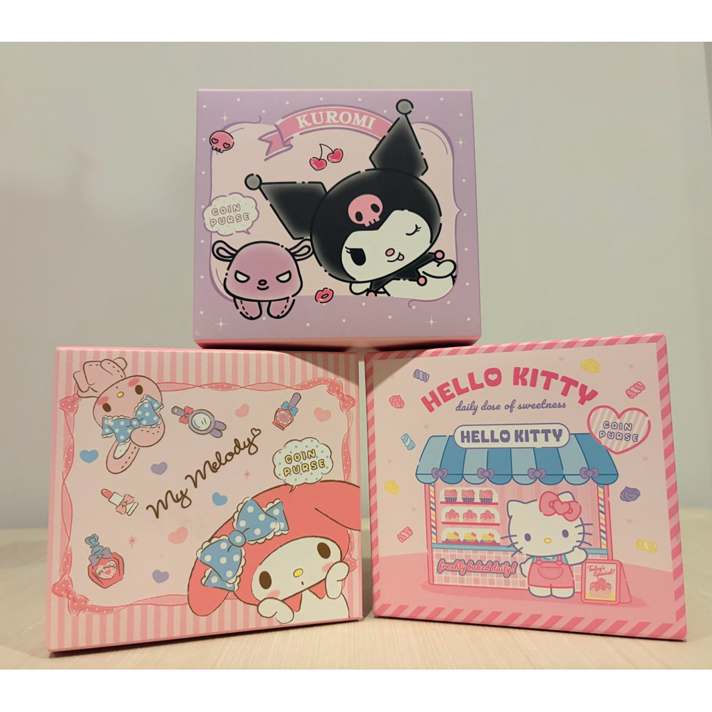 [แกะเลือกลาย] กล่องสุ่มกระเป๋าสตางค์ กระเป๋าใส่เหรียญ Sanrio