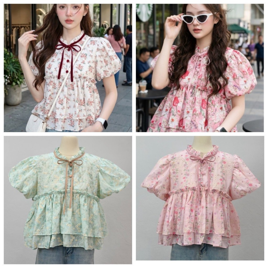 ป้าย HEAHA เสื้อผ้าคอตตอนปักลายทั้งตัว อก 38 นิ้ว ยาว 21 นิ้ว