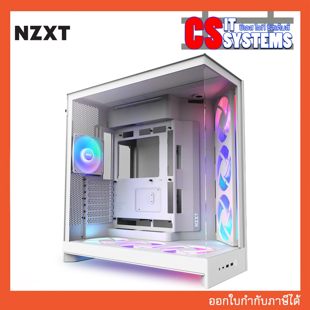 CASE NZXT H9 FLOW RGB PLUS 2025 WHITE (CM-H92FW-P1)