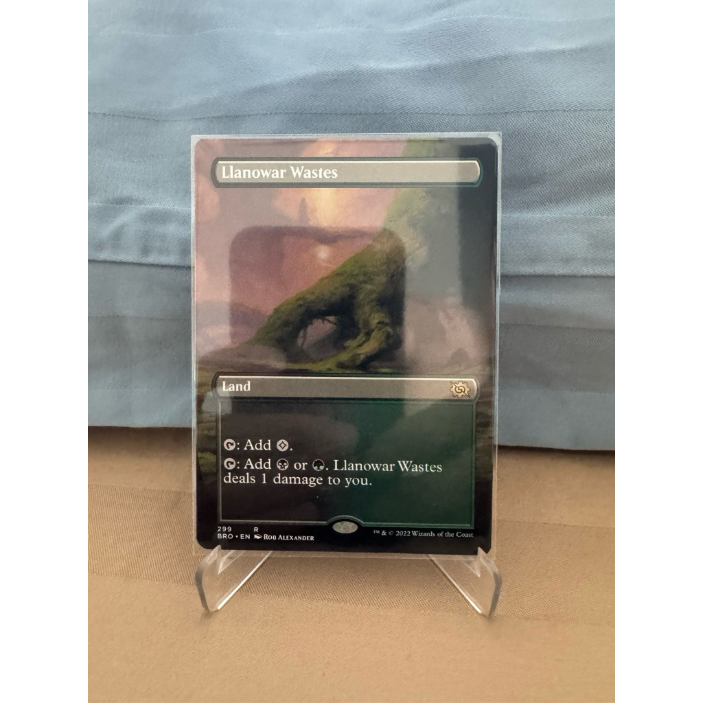 MTG The Brothers' War Variants: Llanowar Wastes (Borderless)