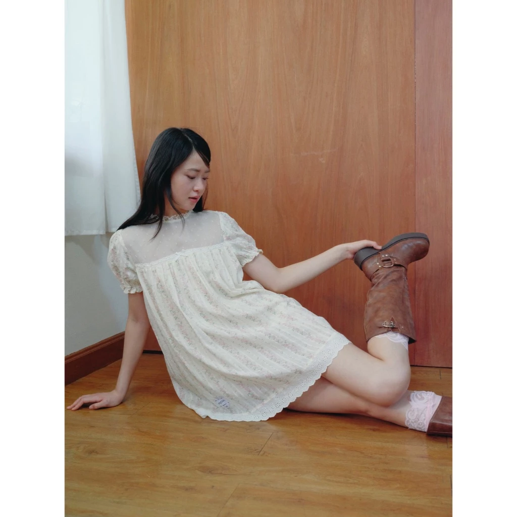 STYLIST x Brinkkty -Blouses-Bella Lace-009  - เดรสลูกไม้แขนตุ๊กตา thumbnail 8